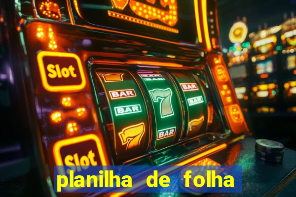 planilha de folha de pagamento